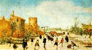 VELDE, Esaias van de The Joy of Ice on the Wallgraben t oil painting
